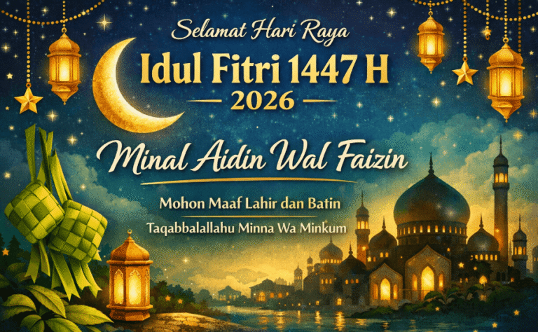 gambar ucapan idul fitri 2026 1447 H