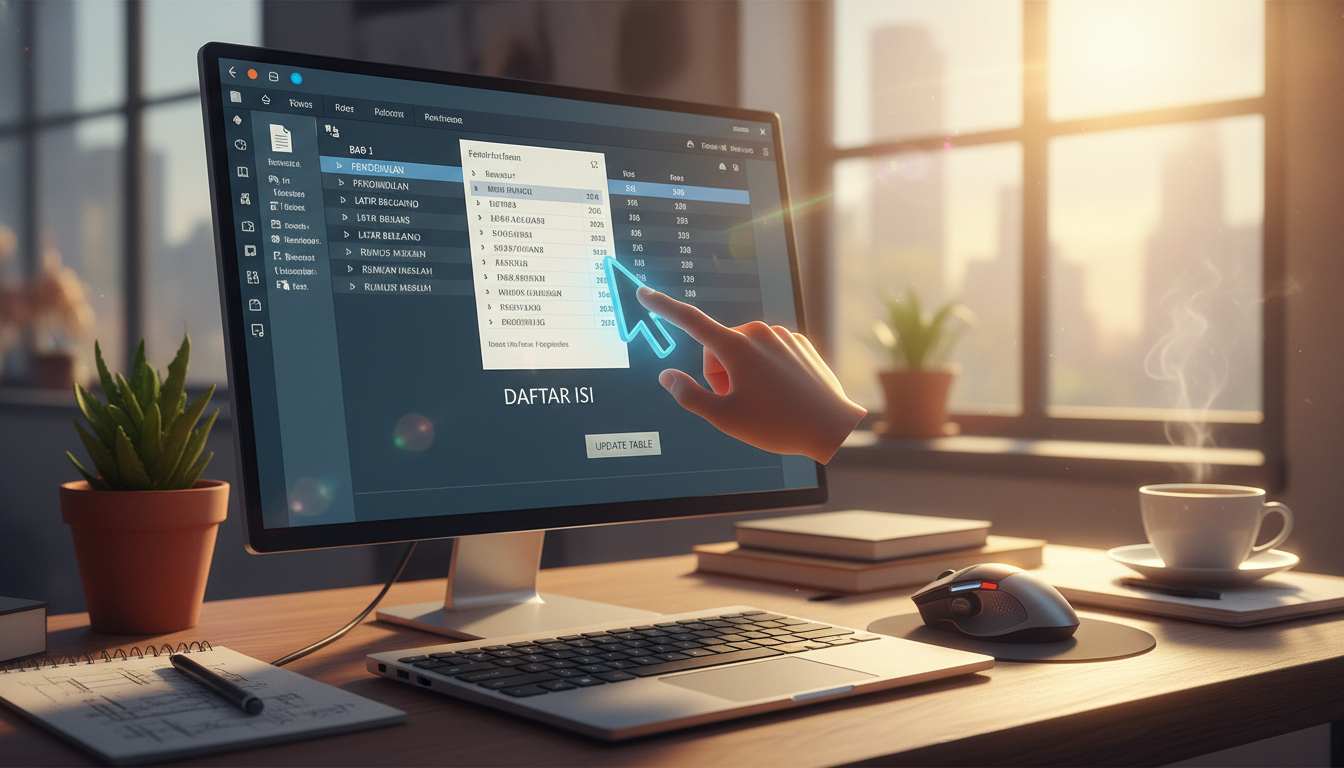 Cara Membuat Daftar Isi Otomatis di Microsoft Word, Cepat & Anti Berantakan